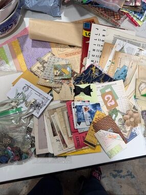 Lot of Assorted Vintage Junk Journal Supplies